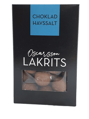 Oscarsson Licorice, Milk Chocolate, & Sea Salt 150g, BEST BY: December 2023