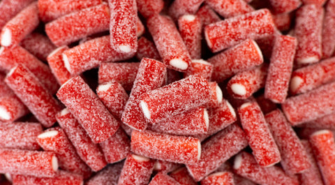 Sour Strawberry Pencil Bites