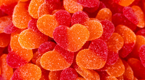 Gummy Peach Hearts