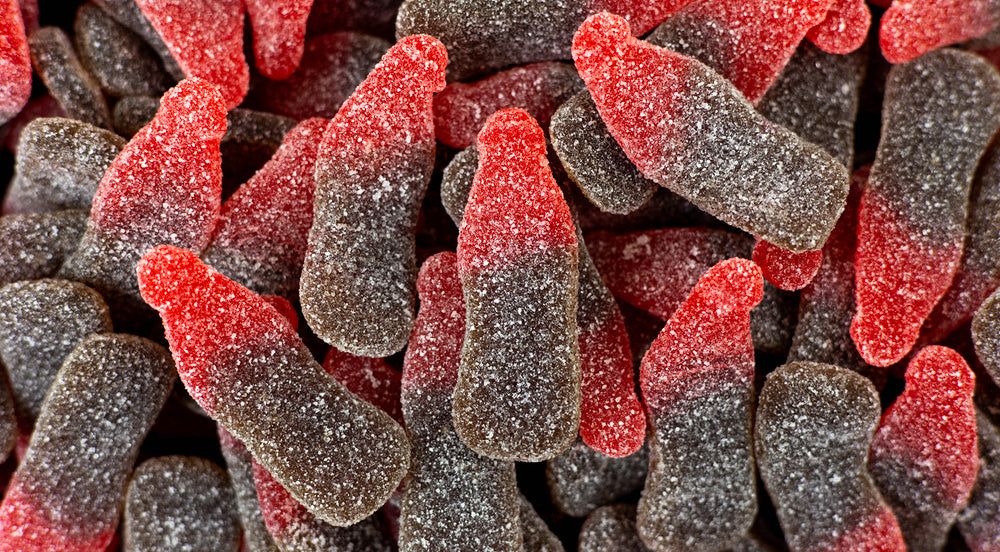 Gummy Cherry Cola Bottles