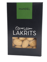 Oscarsson Licorice Almonds 150g, BEST BY: December 2023