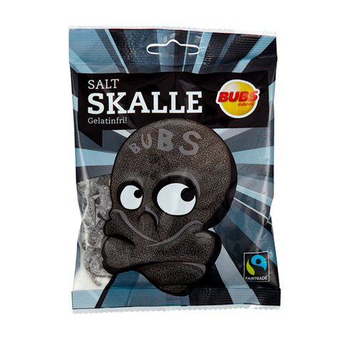 BUBS Salt Licorice Skull 90g