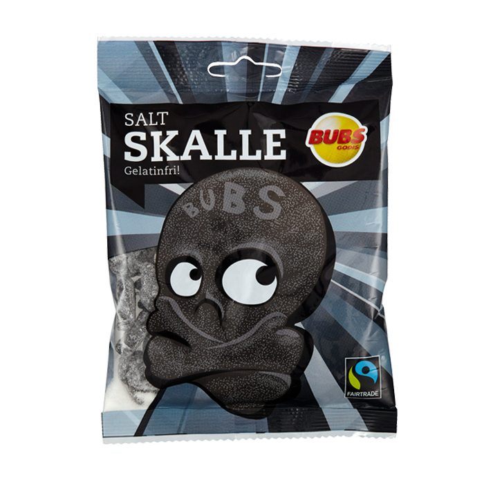 BUBS Salt Licorice Skull 90g