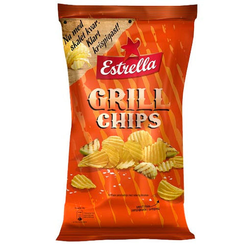 Estrella Grill Chips 175g Bag, BEST BY: November 18, 2024