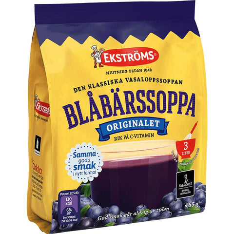 Ekströms Blåbärssoppa Original Soup 465G Bag