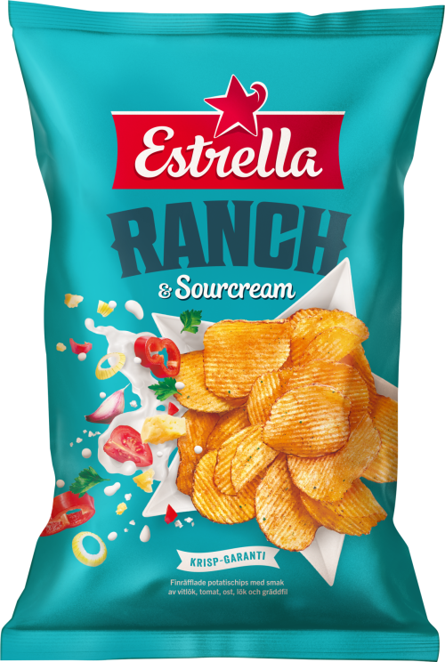 Estrella Ranch and Sour Cream Chips 175g, BEST BY: November 24, 2024 ...