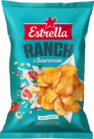 Estrella Ranch and Sour Cream Chips 175g