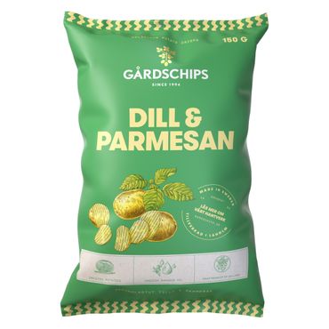 Gårdschips Dill & Parmesan 150G