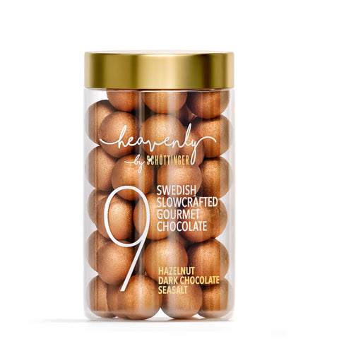 Heavenly by Schöttinger: No. 9 -  Hazelnut Dark Chocolate & Seasalt 250g, BEST BY: January 19, 2025