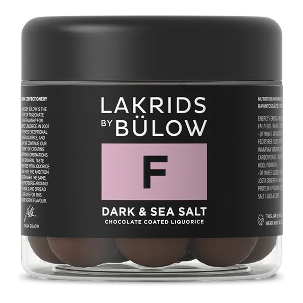 Lakrids by Bulow F - Dark Chocolate & Sea Salt 4.41oz