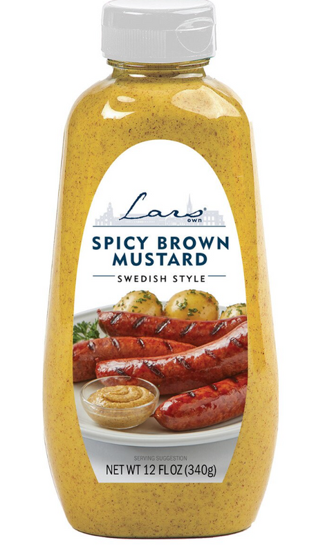 Lars Own Spicy Brown Mustard Bottle