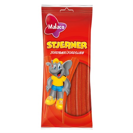 Malaco Stjerner Jordgubb 92g