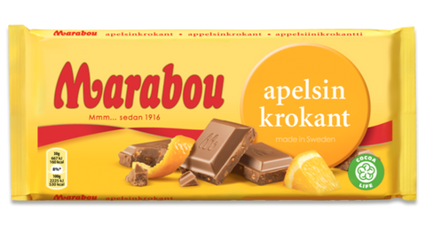 Marabou Orange Crunch 200g