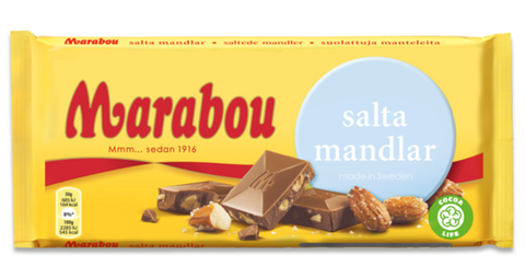 Marabou Salted Almond 200g, BEST BY: January 25, 2024