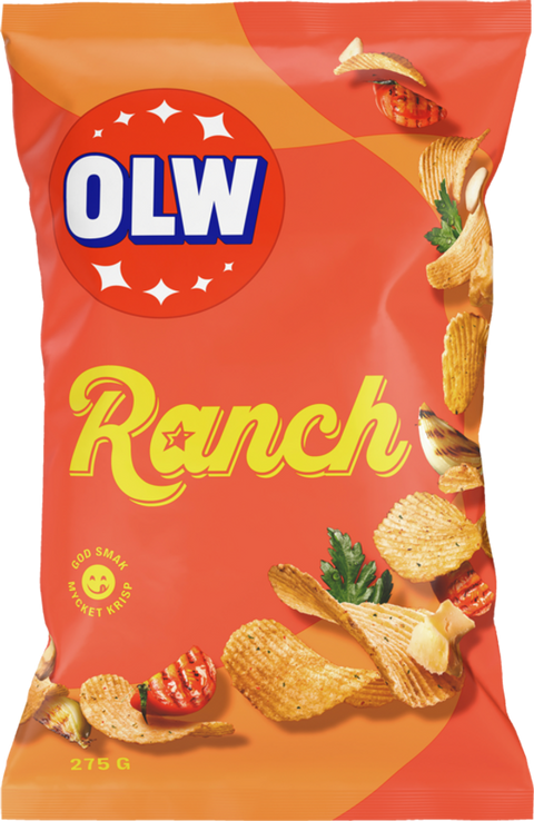 OLW Ranch Chips 175g, BEST BY: January 27, 2025