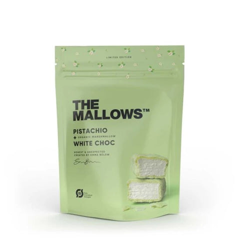 The Mallows: Pistachio and White Chocolate 90g