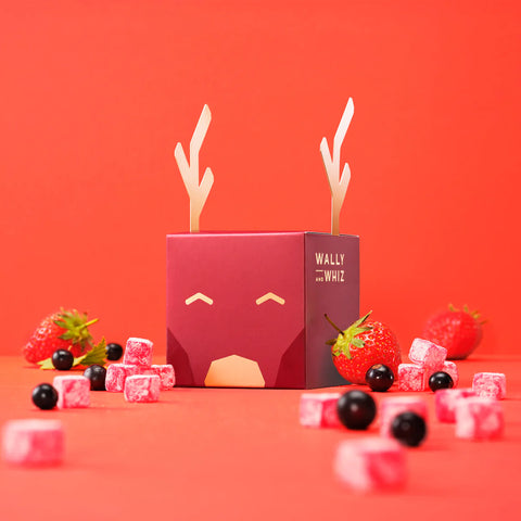 Wally and Whiz: Red Reindeer with Blackcurrant with Strawberry, 140g