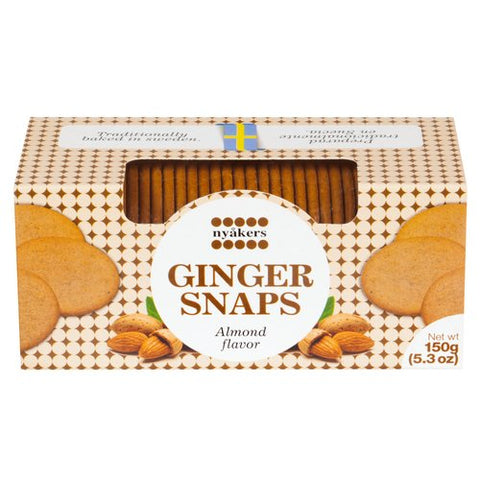 Nyakers Almond Gingersnaps Window Box 5.3oz