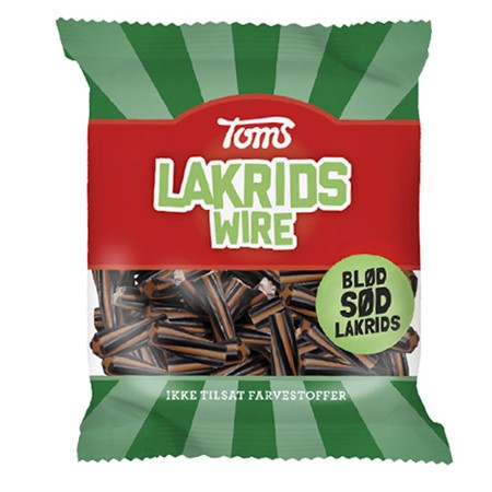 Toms Lakrids Wire 80g, BEST BY: February/March 2025