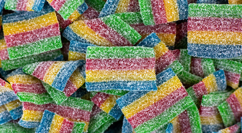 Sour Rainbow Belt Bites