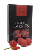 Lakritsbolaget Oscarsson Licorice, Raspberry & Chili 150g, BEST BY: December 2023