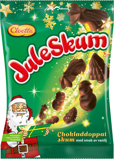 Cloetta Juleskum Chocolate Dipped 140g, BEST BY: August 3, 2024