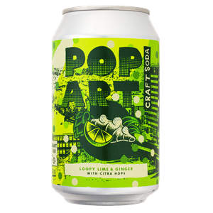 Hammars Bryggeri Pop Art Loopy Lime & Ginger 33CL