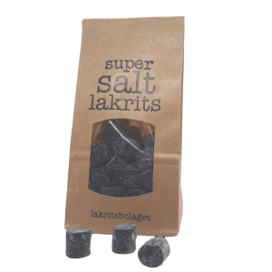 Lakritsbolaget Supersalt Licorice 150g, BEST BY: October 1, 2024