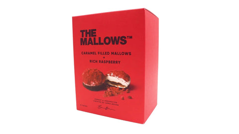 The Mallows: Caramel and Rich Raspberry 55g, BEST BY: February 28, 2025