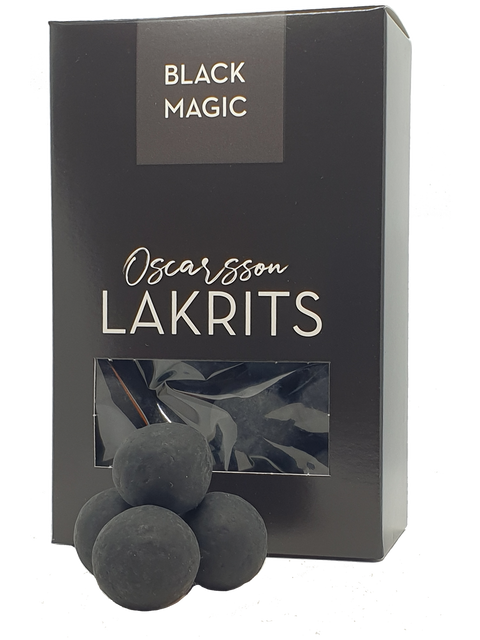 Lakritsbolaget Oscarsson Black Magic Licorice 150g, BEST BY: March 2025