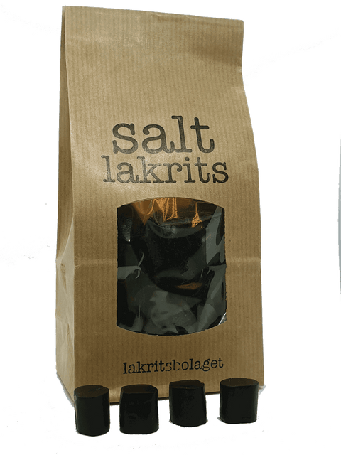 Lakritsbolaget Salt Licorice 170g, BEST BY: October 1, 2024