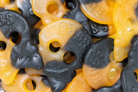 BUBS Halloween Skulls (Fruit and Salt Licorice)